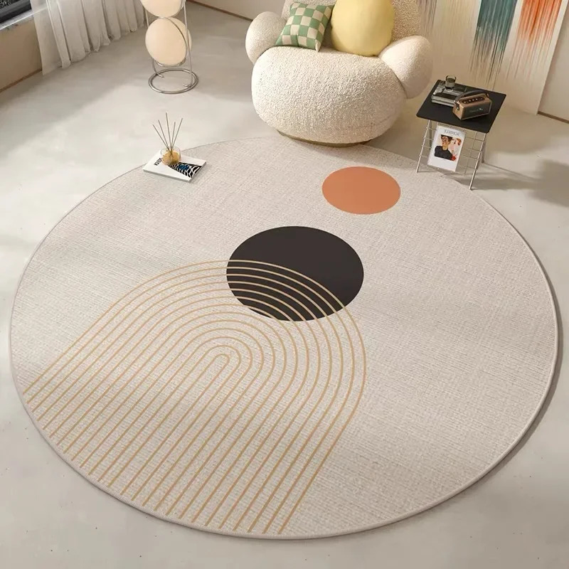 Outdoor Daybed Sofa - VIKAMA Modern Minimalist Round Rug Non-slip,
