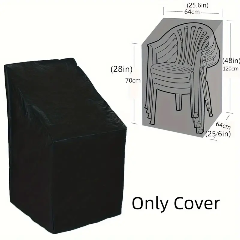 Outdoor Furniture Sunbrella - Heavy Duty Stackable Chair Cover, Waterproof