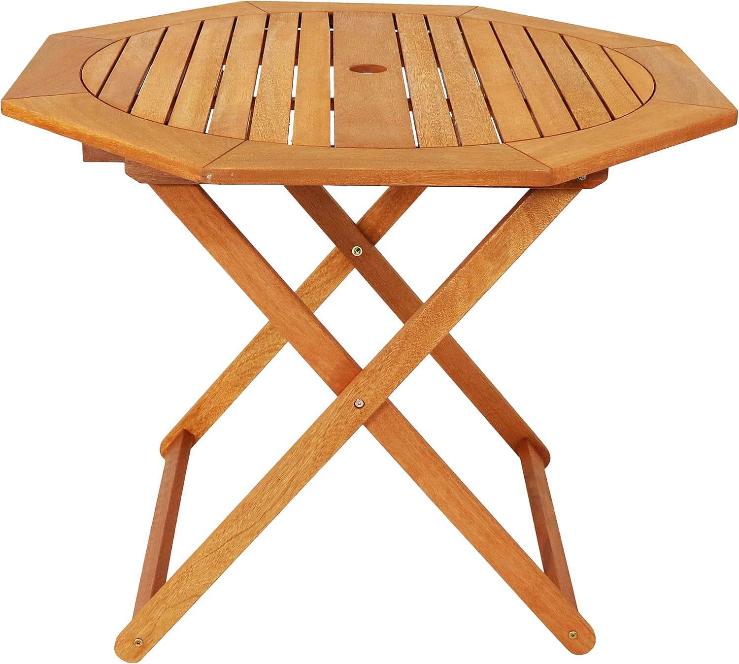 Outdoor Furniture One Piece - Meranti Wood Folding Outdoor Table, Octagon