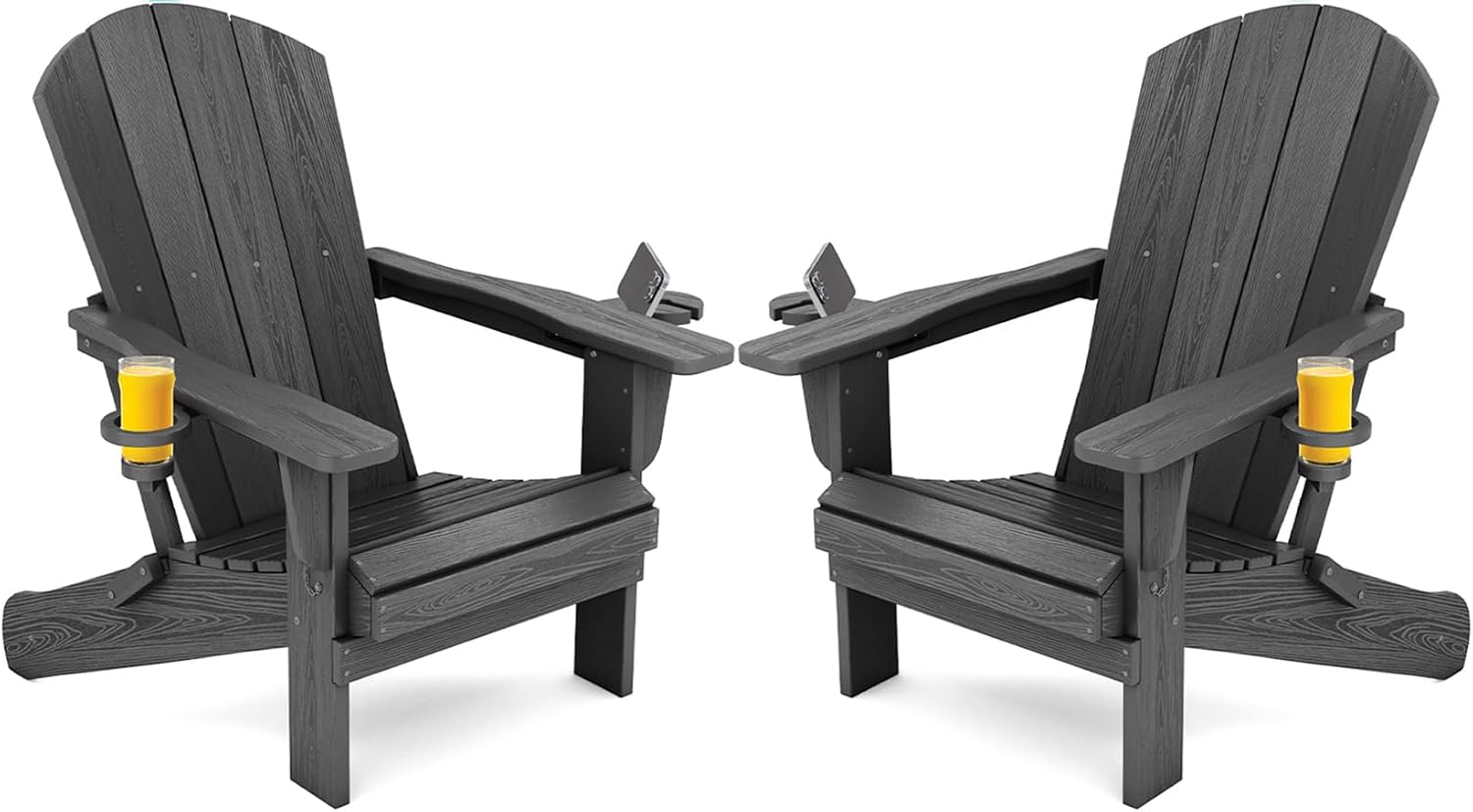Outdoor Furniture And Fire Pit - Outdoor Folding Chairs Set Of Two,