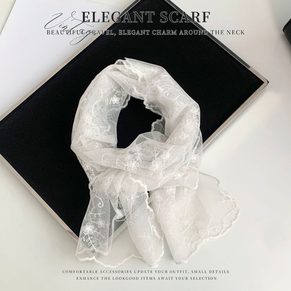 Fashion Long Lace Scarf Breath - Outdoor Furniture Decor recension och pris