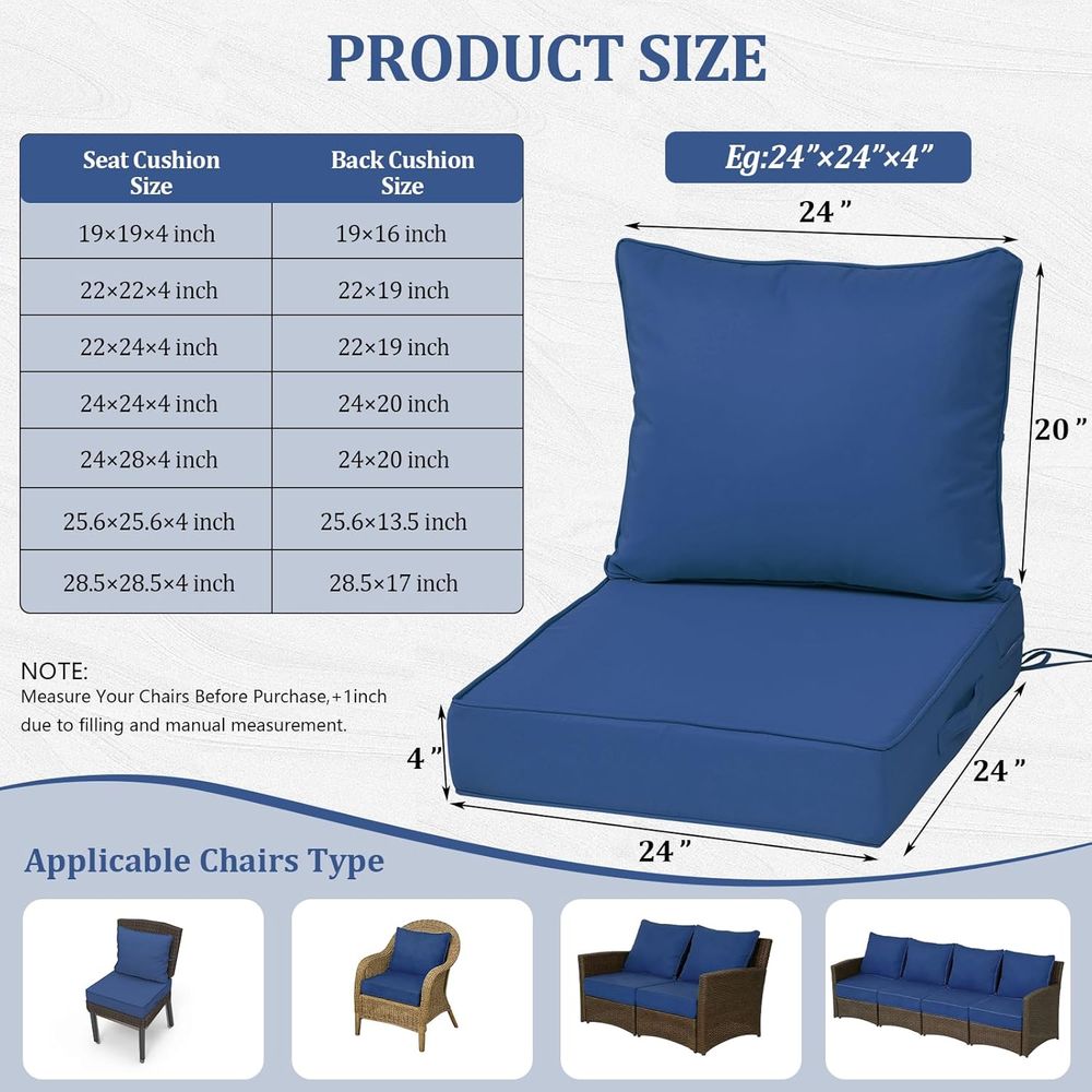 24x24 Outdoor Deep Seat Cushio - Outdoor Furniture Patio recension och pris