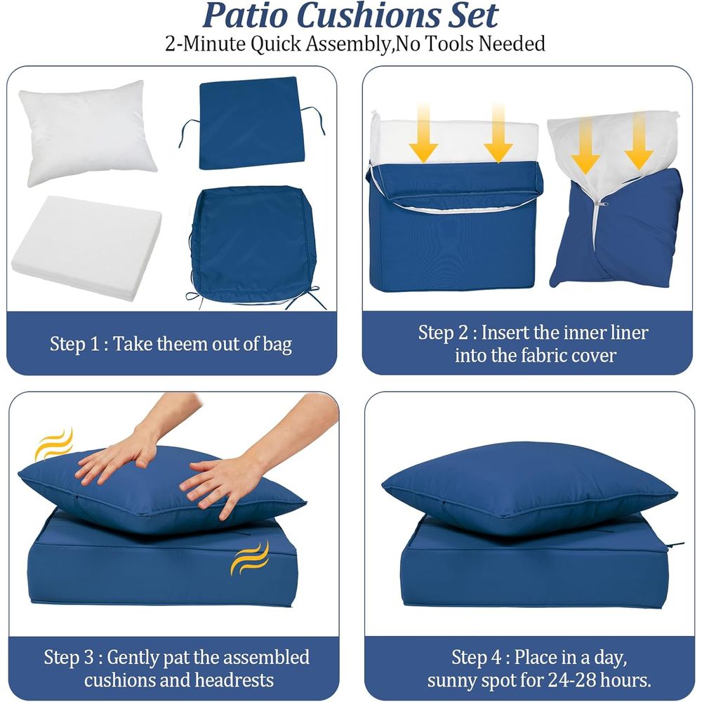 24x24 Outdoor Deep Seat Cushio - Outdoor Furniture Patio recension och pris