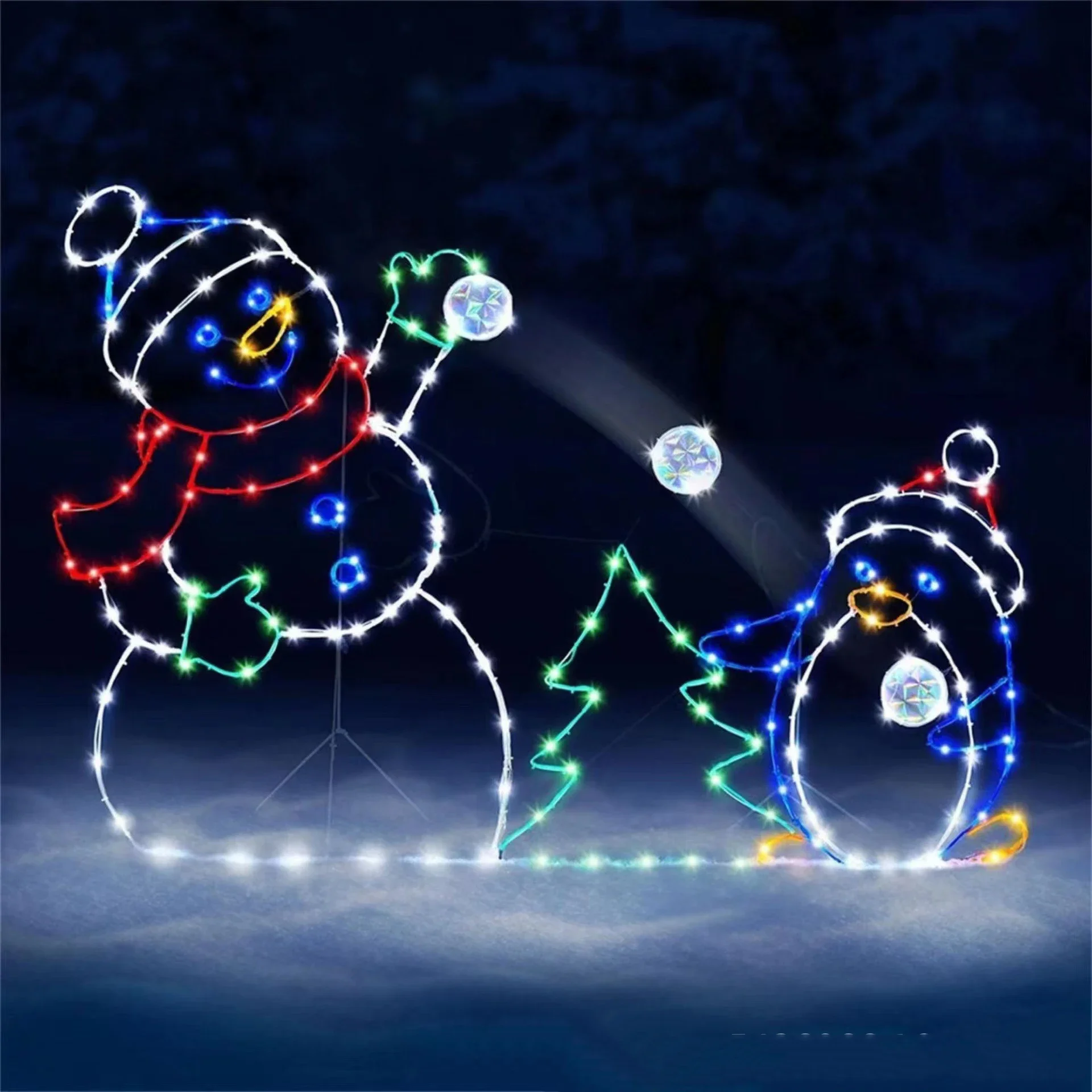 Animated Snowball Light LED Gl - Outdoor Furniture Decor recension och pris