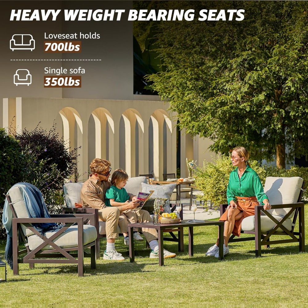 Four Pieces Patio Set, Outdoor - Outdoor Furniture One Piece recension och pris