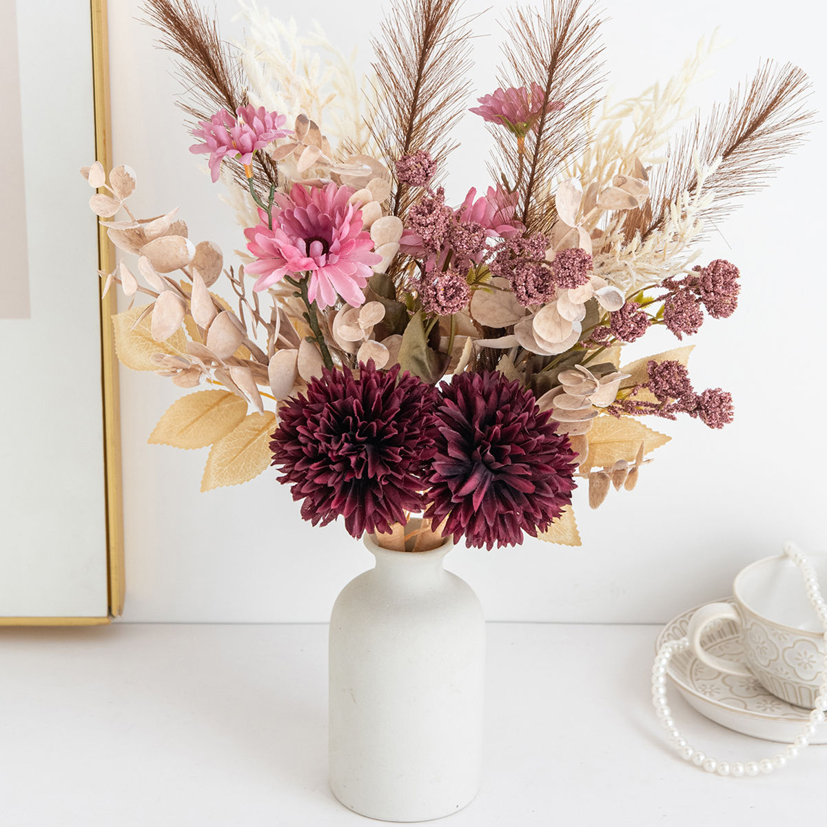 1pcs Simulated Dahlia Chrysant - Outdoor Furniture Decor recension och pris