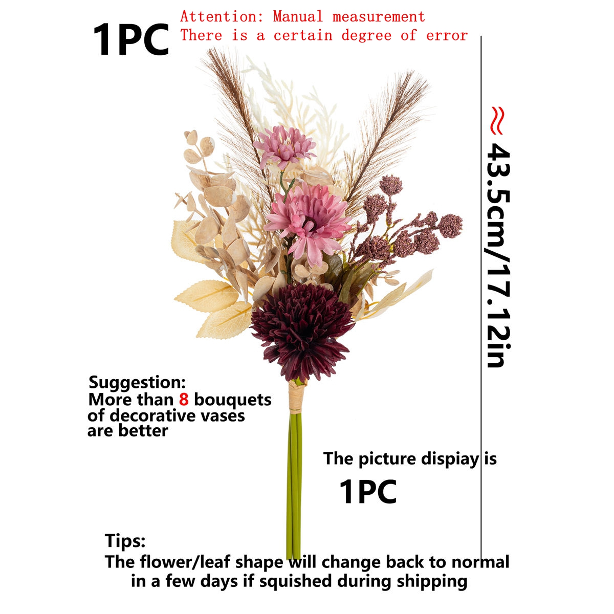 1pcs Simulated Dahlia Chrysant - Outdoor Furniture Decor recension och pris