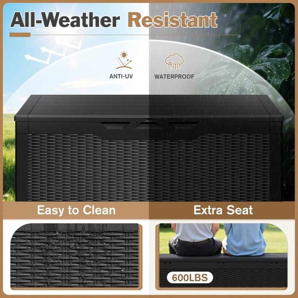 Large Lockable Outdoor Storage - Outdoor Furniture Patio recension och pris
