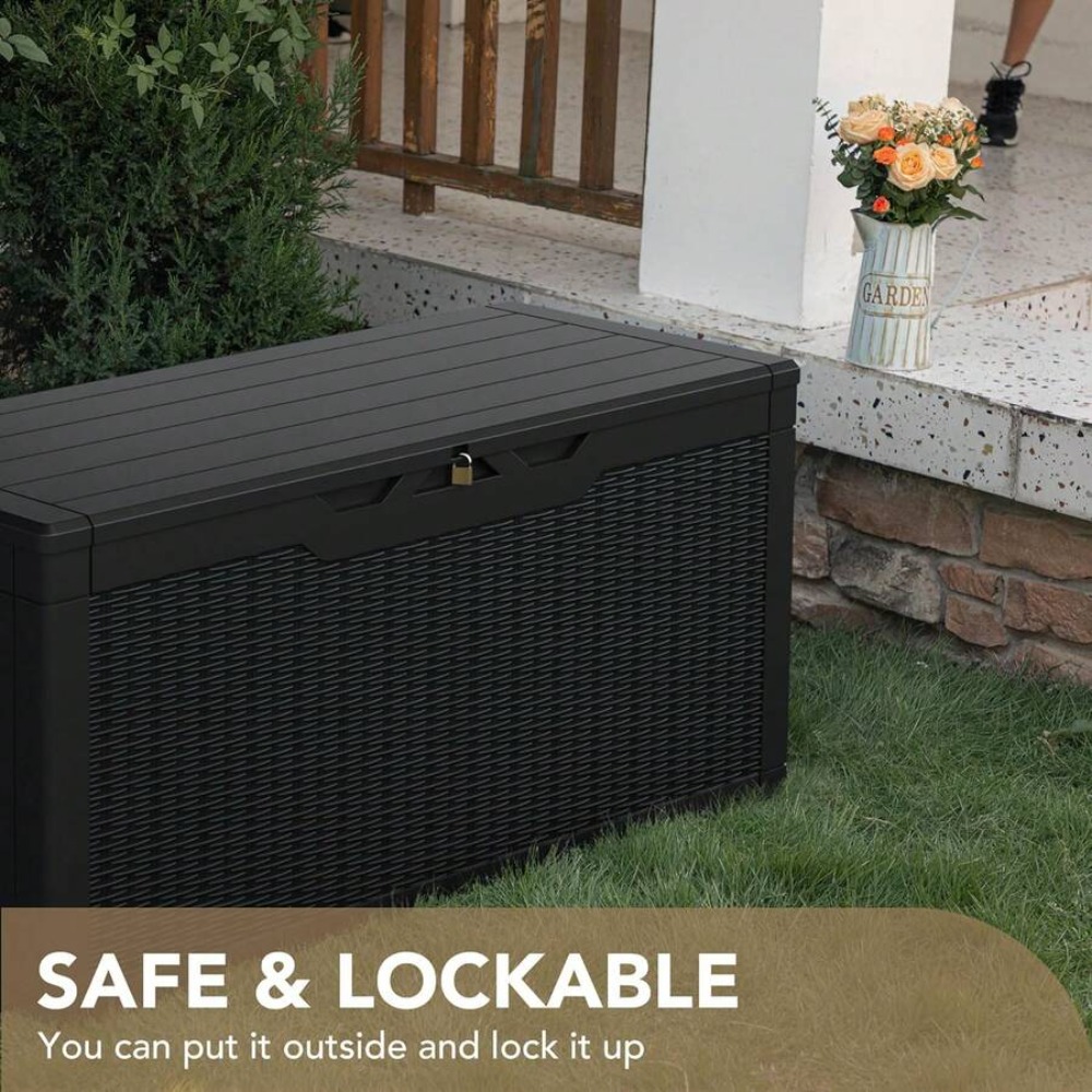 Large Lockable Outdoor Storage - Outdoor Furniture Patio recension och pris
