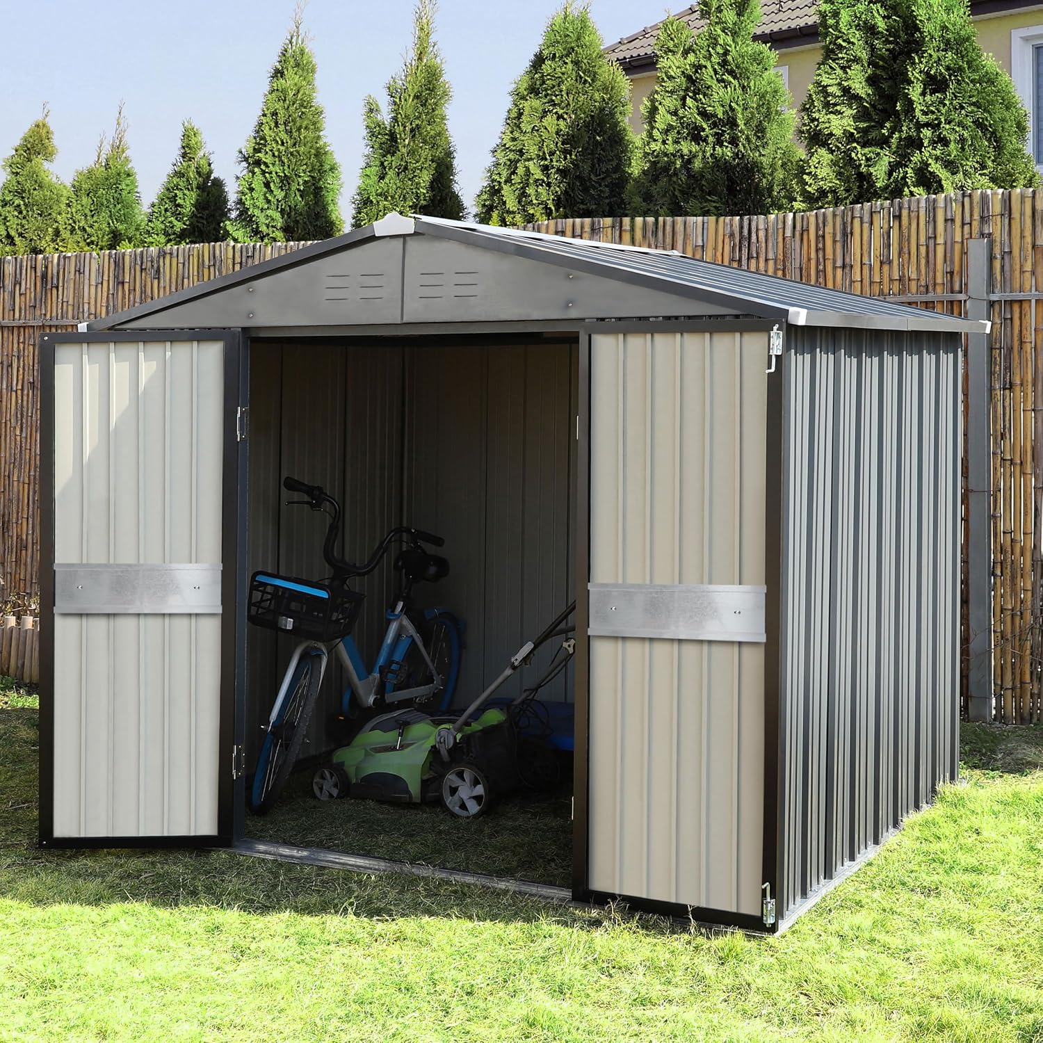10' x 10' Outdoor Storage Shed - Outdoor Furniture Patio recension och pris