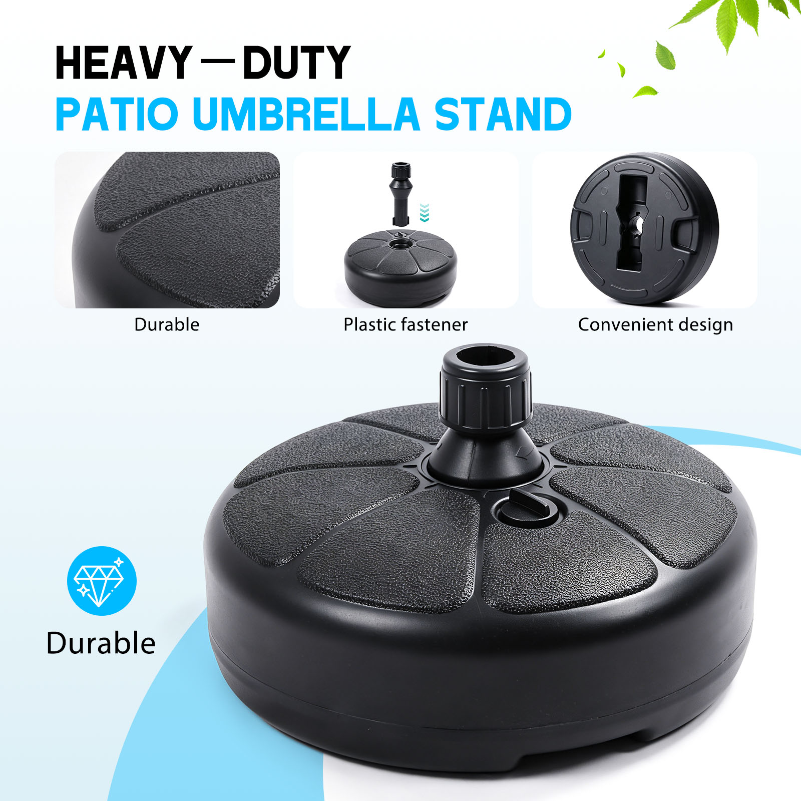 26lbs Fillable Water Sand Umbr - Outdoor Furniture Sunbrella recension och pris