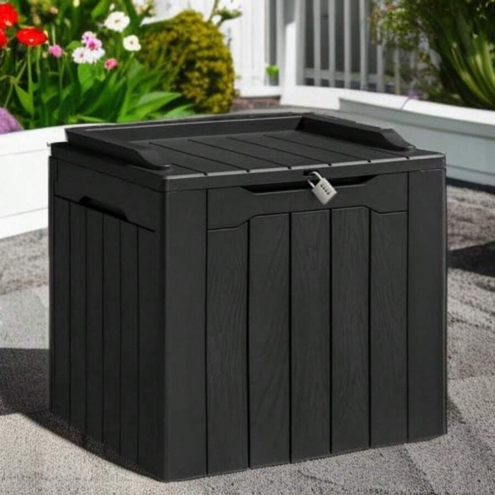 31 Gallon Resin Deck Box Water - Outdoor Furniture Cushion recension och pris