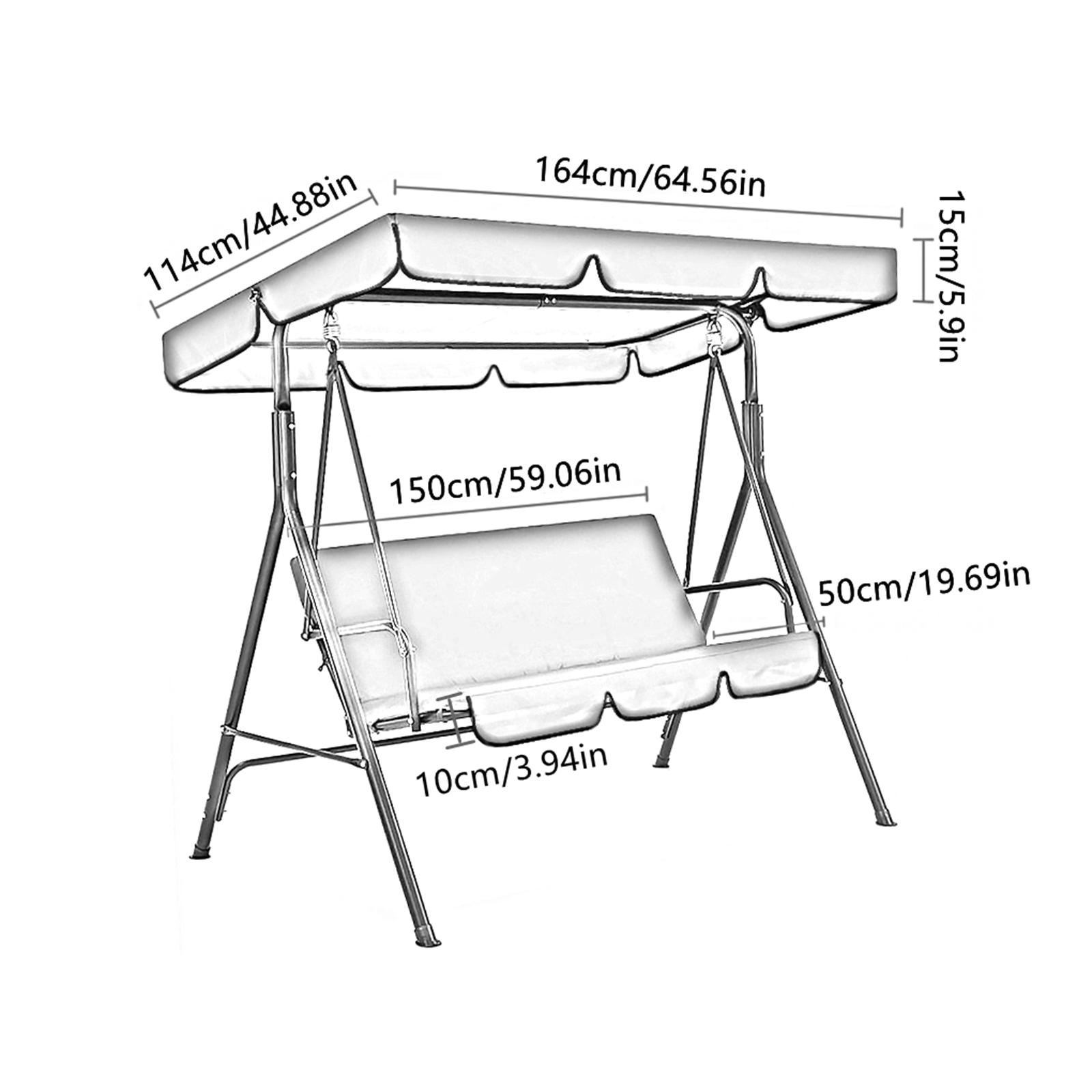 Patio Swing Canopy Rainproof w - Outdoor Furniture Sunbrella recension och pris