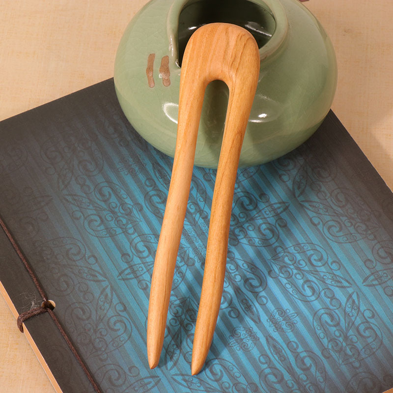 Peach Wood U-shaped Hairpin An - Outdoor Furniture Decor recension och pris