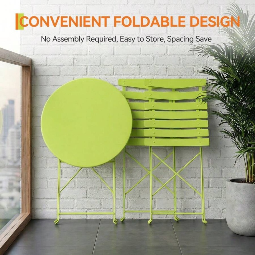 3-Piece Folding Patio Bistro S - Outdoor Furniture One Piece recension och pris