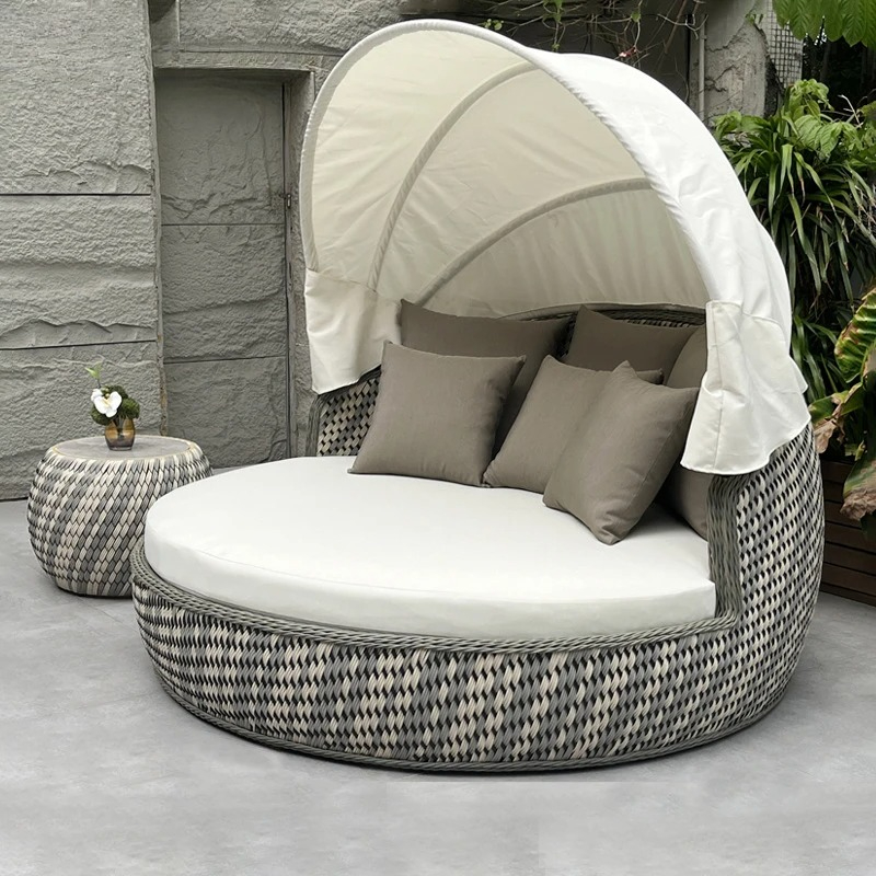 Daybed,Anti-UV Rustproof Round - Outdoor Daybed Sofa recension och pris