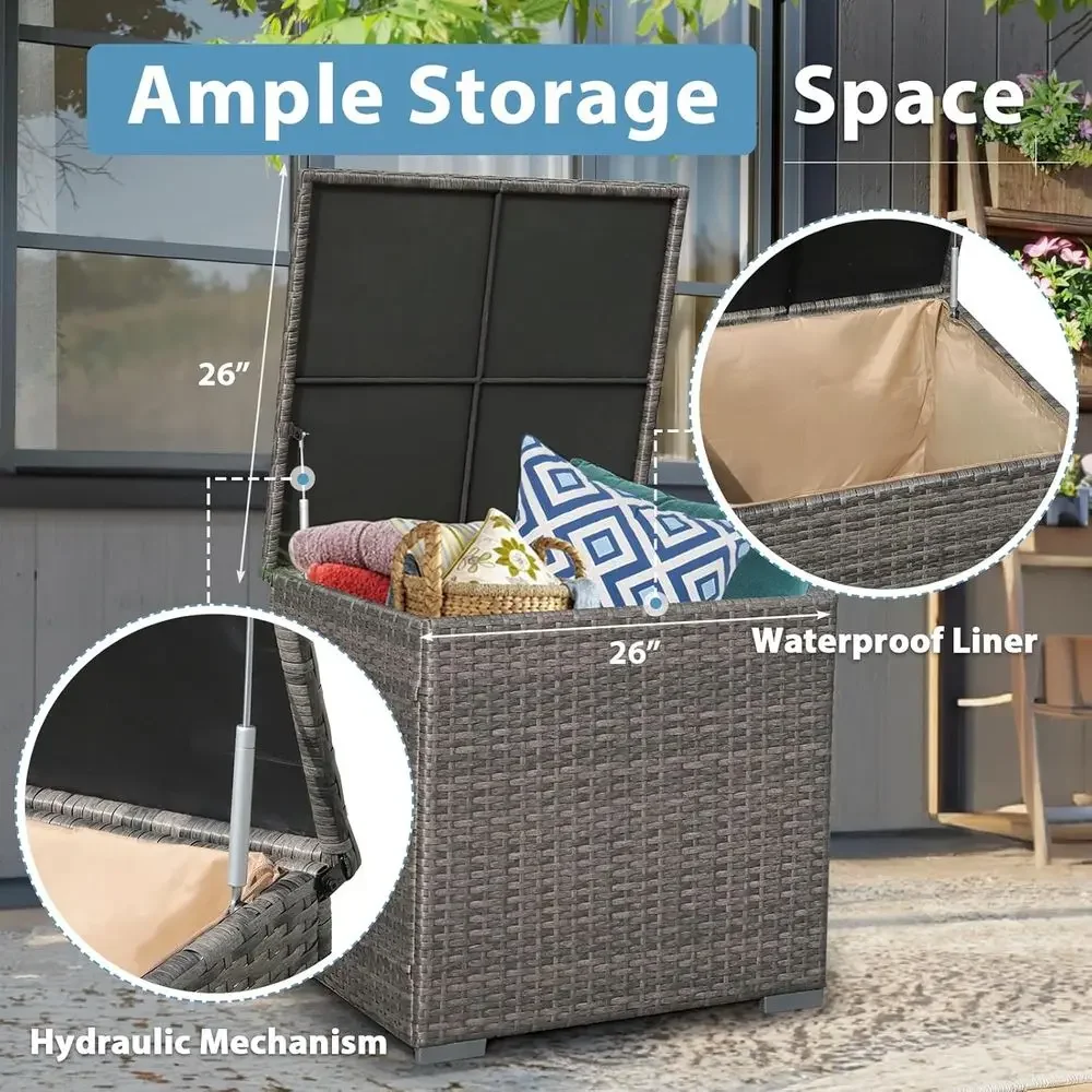 8-Piece Patio Furniture Set wi - Outdoor Furniture And Fire Pit recension och pris