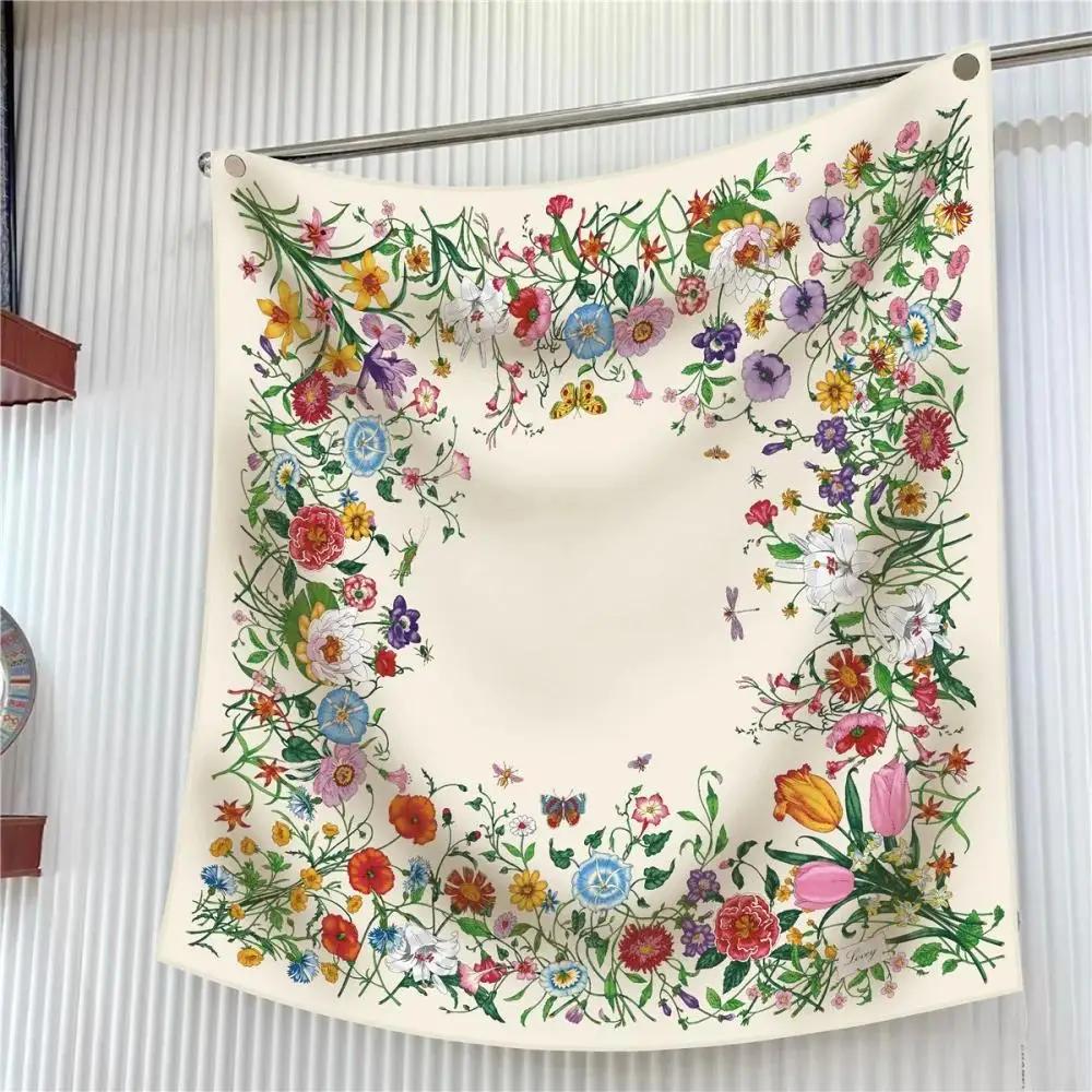 New 90cm Scarf Flower Printing - Outdoor Furniture Decor recension och pris