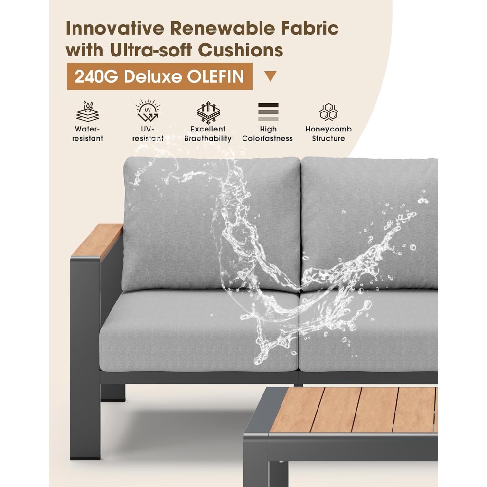 USA Stock Aluminum Outdoor Pat - Outdoor Furniture For Sale recension och pris