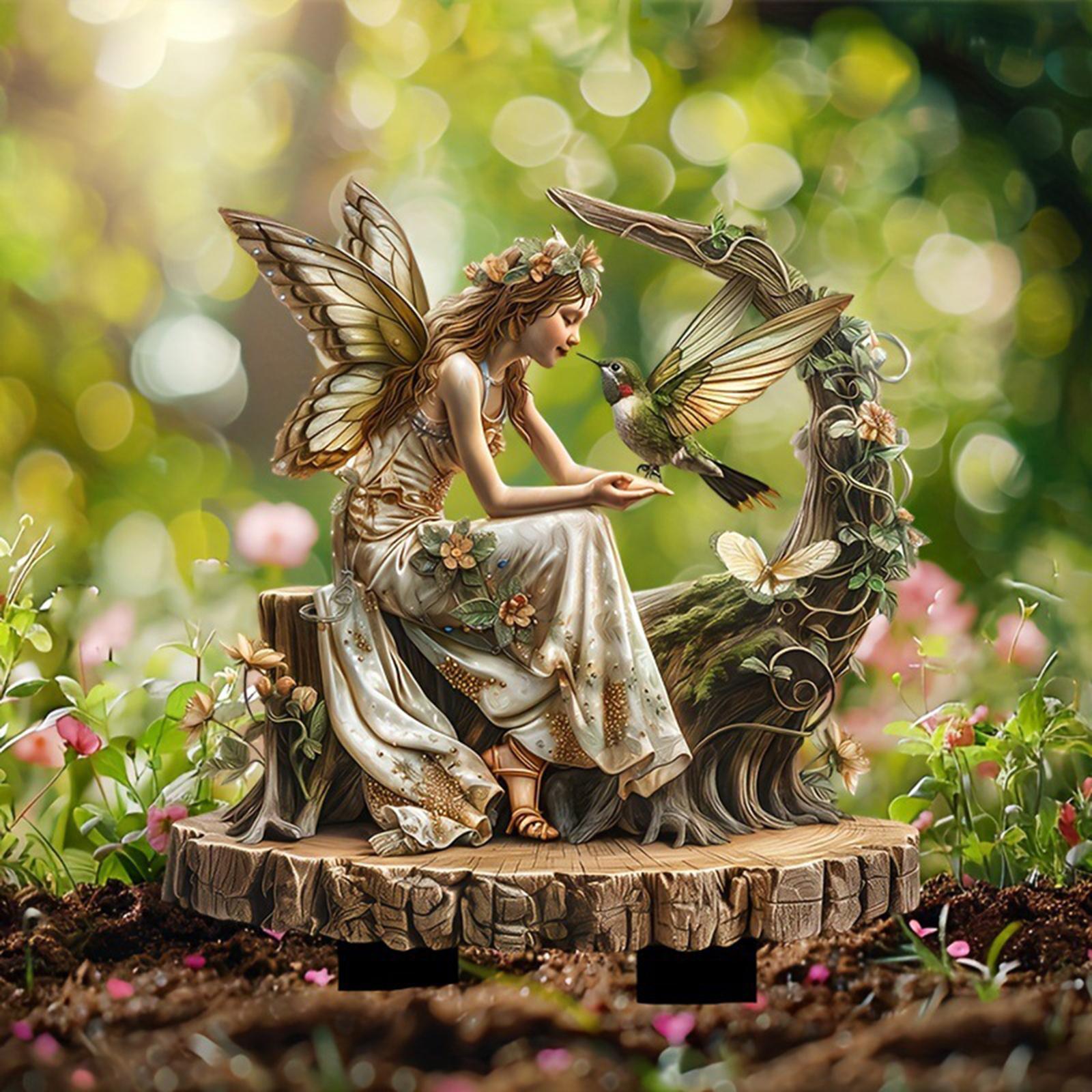 Fairy Decorative Garden Stake  - Outdoor Furniture Decor recension och pris