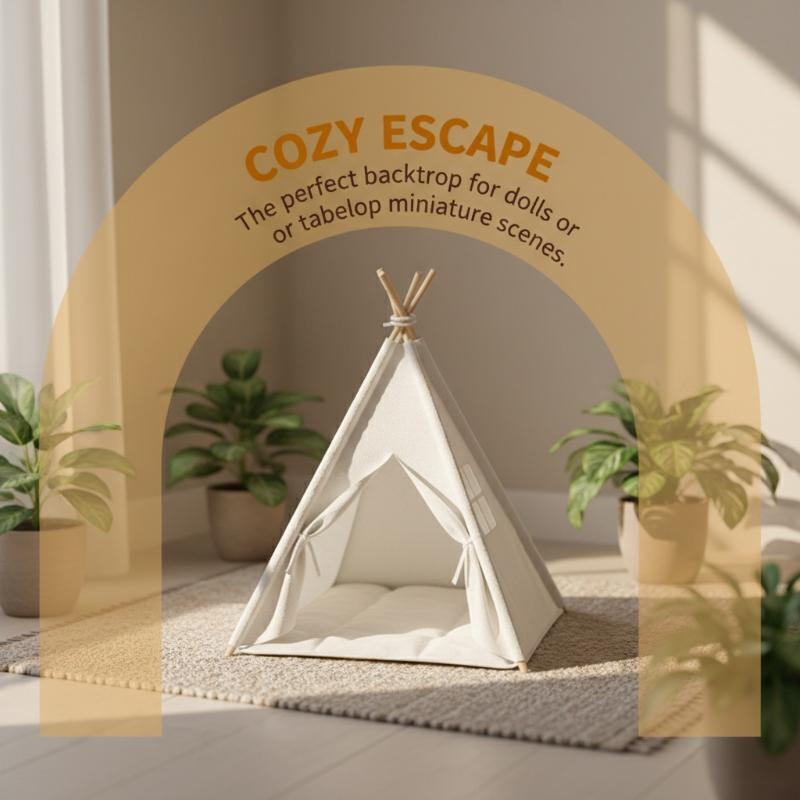 [JN] 1:12 Scale Camping Tent M - Outdoor Furniture Decor recension och pris