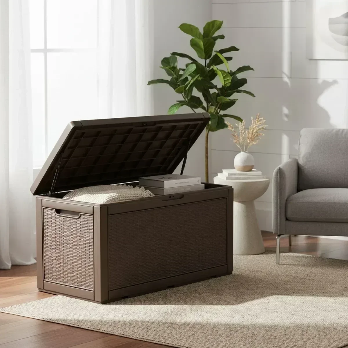 Large Outdoor Storage Bench Wa - Outdoor Furniture Cushion recension och pris