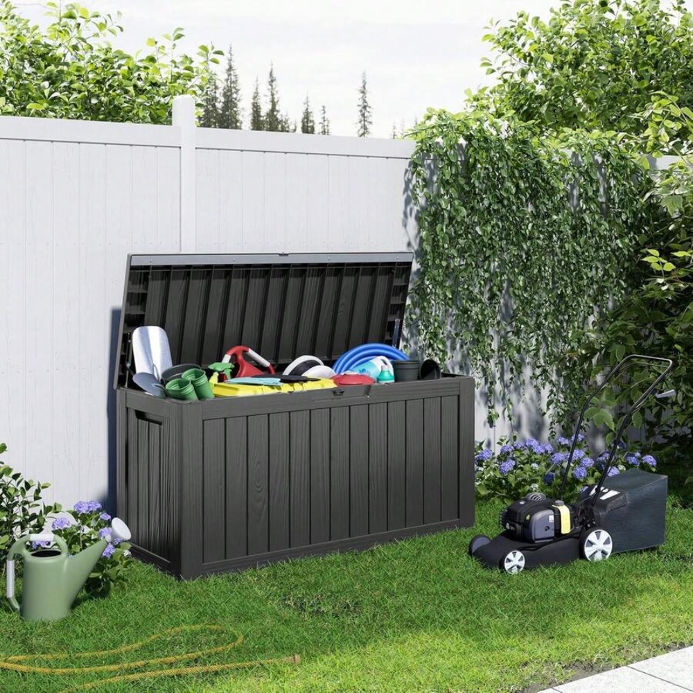 90 Gallon Lockable Resin Deck  - Outdoor Furniture Cushion recension och pris
