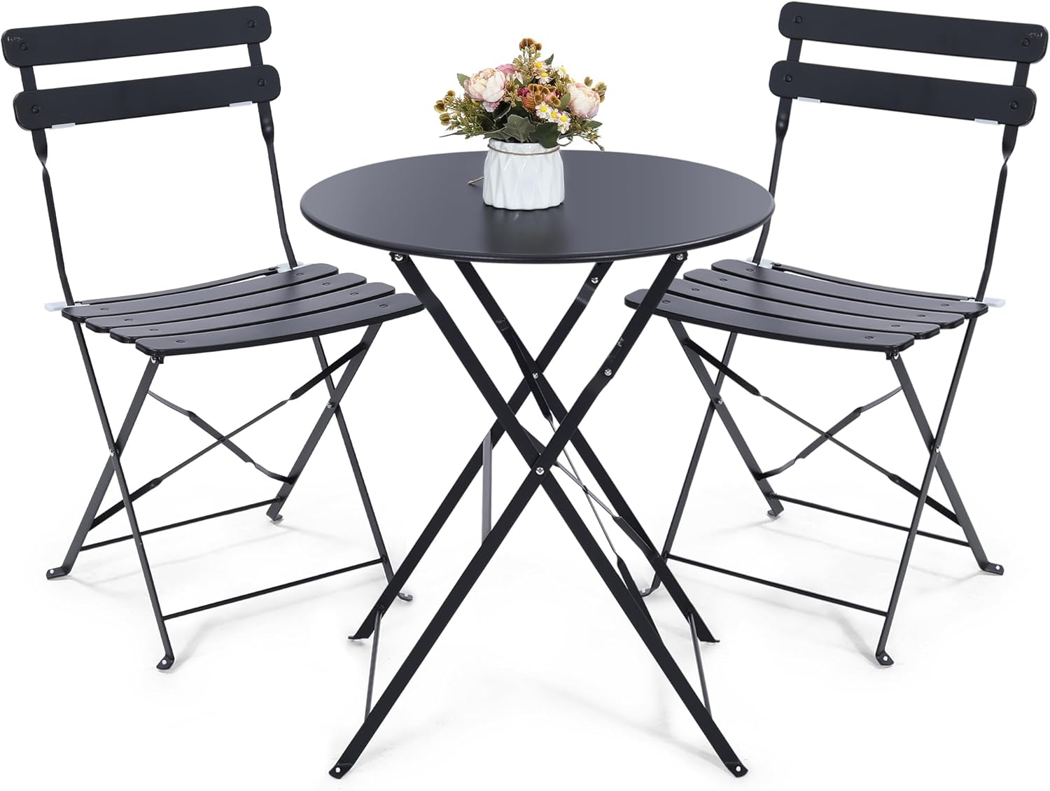 Space-saving black 3-piece fol - Outdoor Furniture One Piece recension och pris