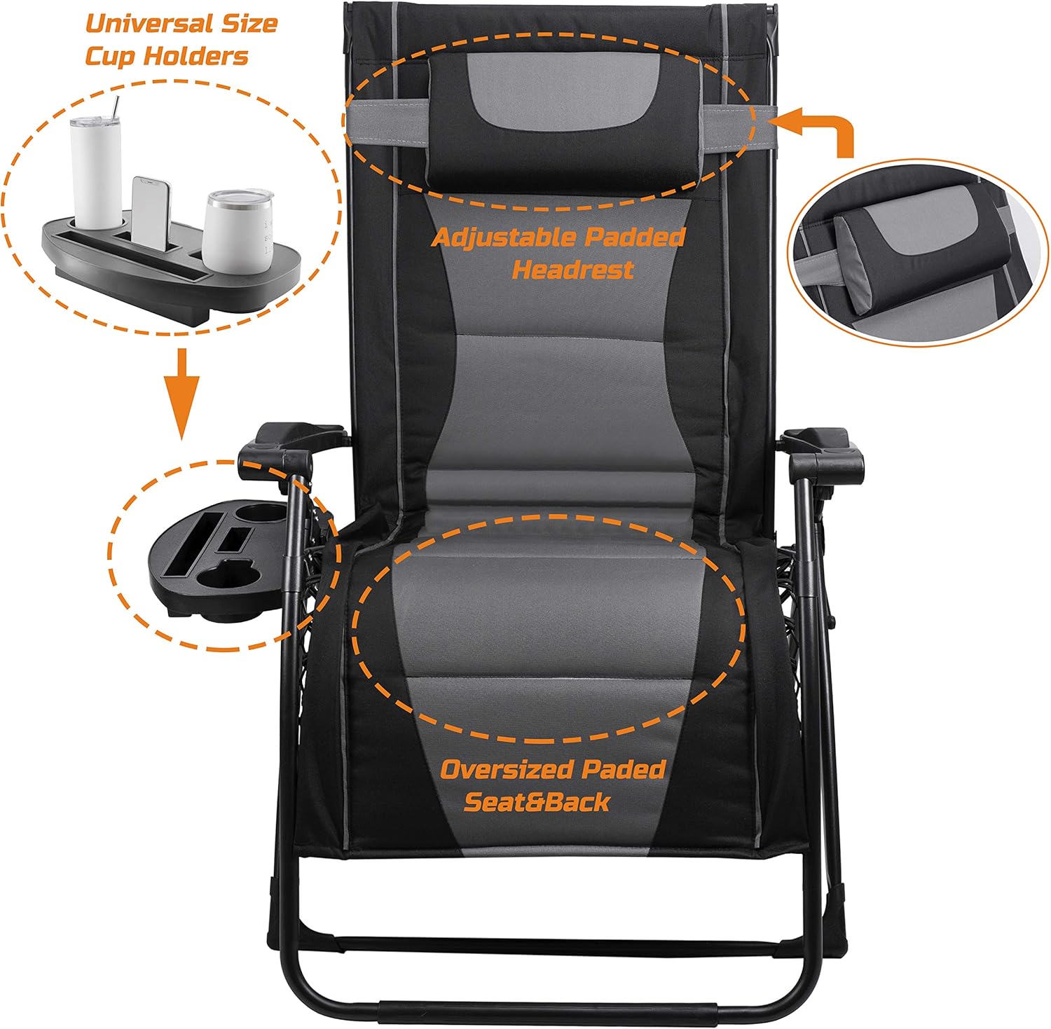 XXL Oversize Recliner Folding  - Outdoor Furniture For Patio recension och pris