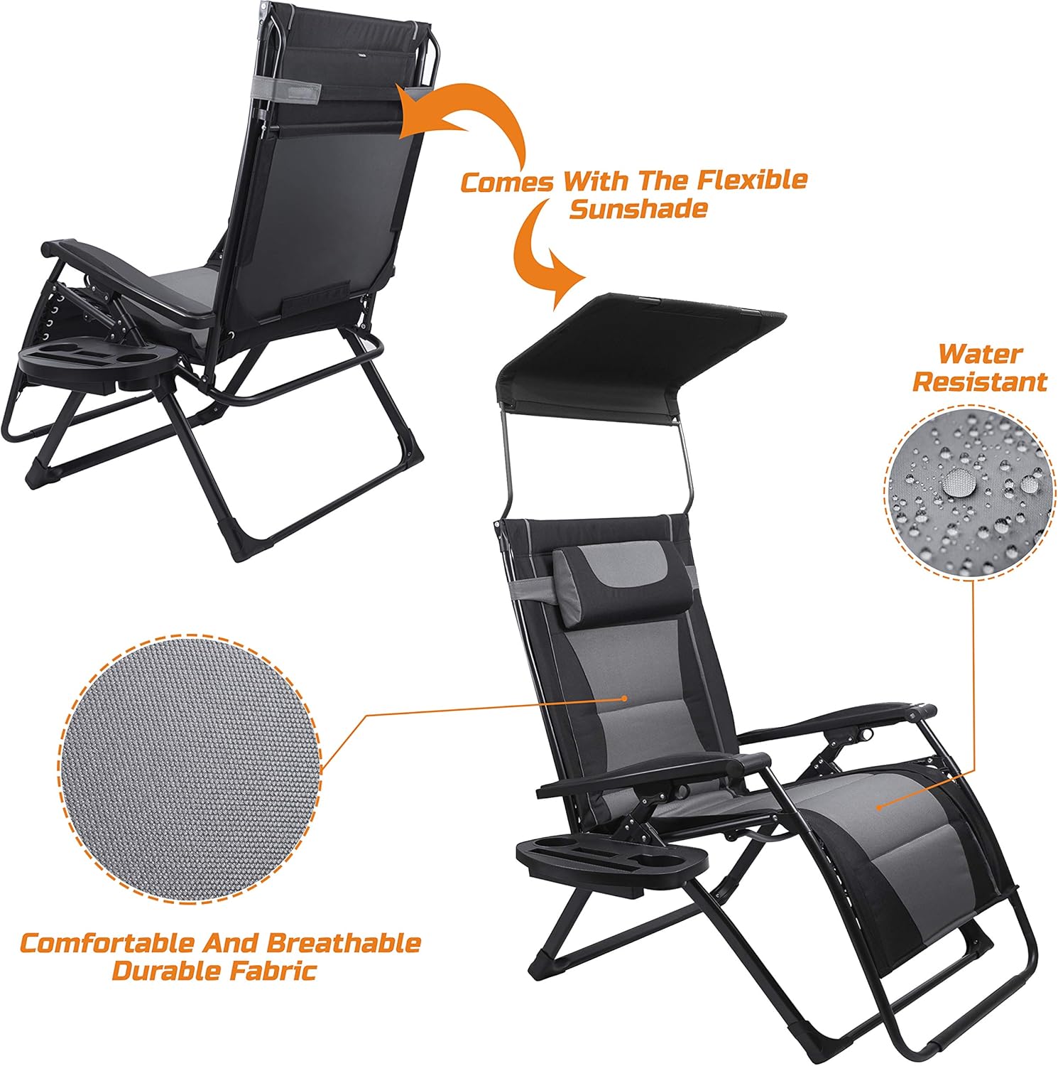 XXL Oversize Recliner Folding  - Outdoor Furniture For Patio recension och pris